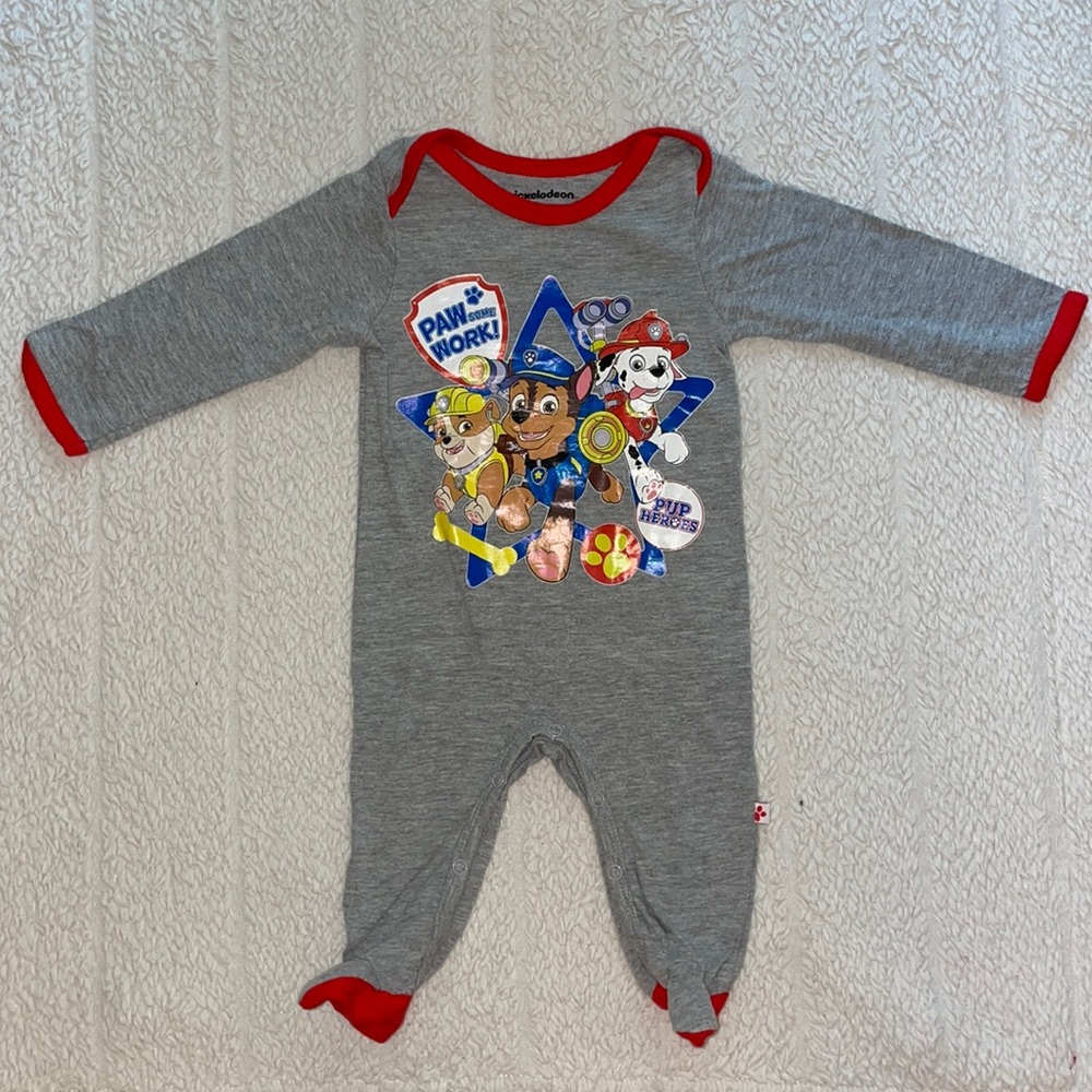Nickelodeon Paw Patrol Footed Coveralls, size 3/6M